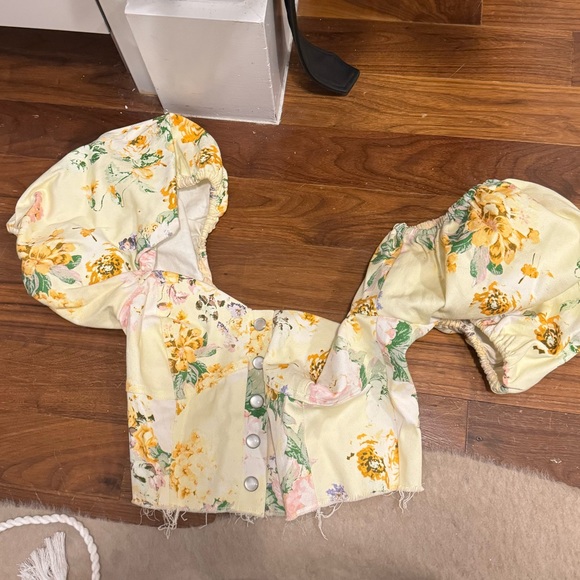 For Love and Lemons Denim Corset Blouse - Picture 2 of 2